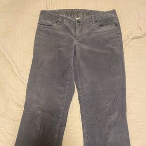 JCREW boot cut grey corduroy jeans. These are 31 talls.